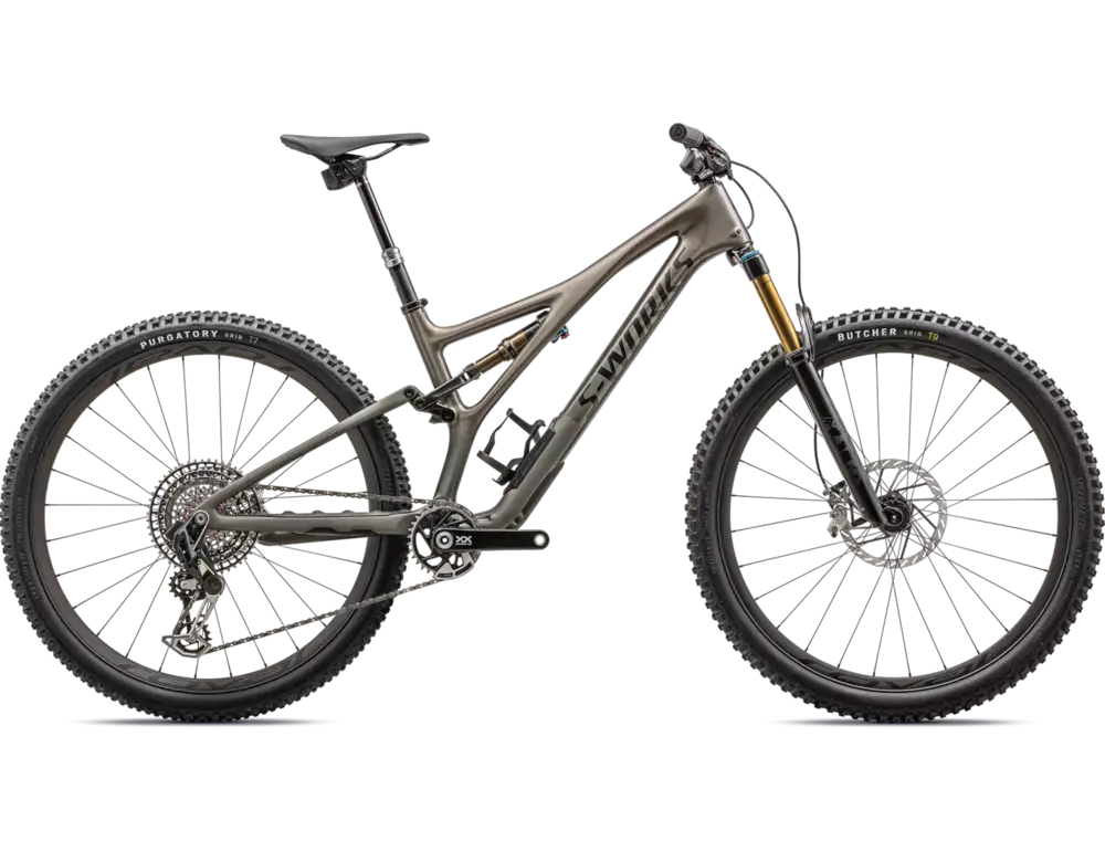 2023 Specialized Stumpjumper S-Works in an elegant light golden color