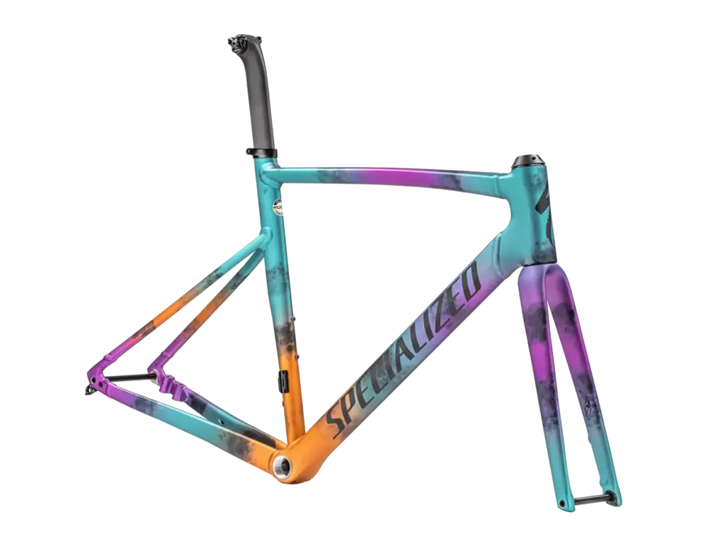 2024 Specialized Allez Sprint Frameset - A multi-color frameset designed for style and agility