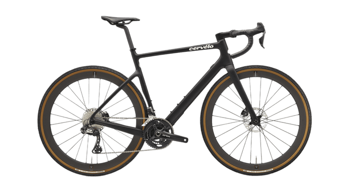 2023 Cervélo Aspero 5 - A gravel bike in sleek black colour designed for versatile terrain