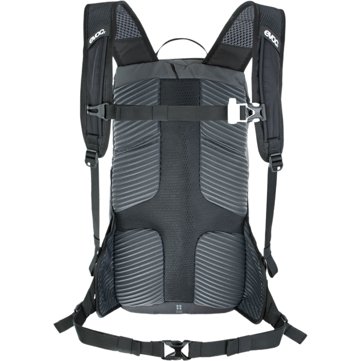 EVOC RIDE 12L + 2LT BLADDER CARBON GREY BLACK