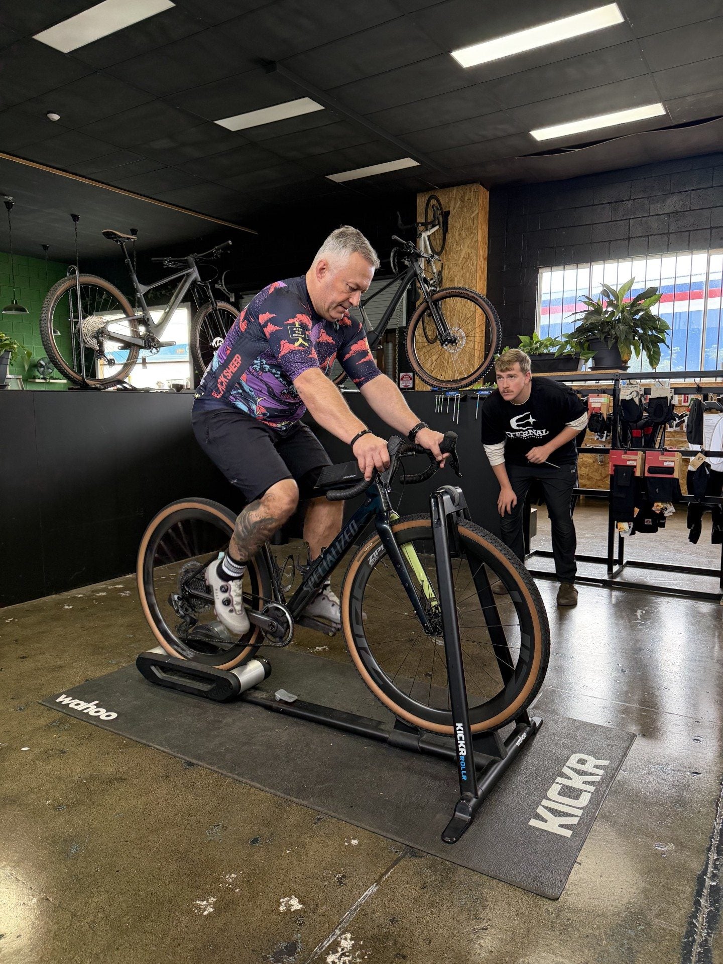 Bike fit session at Bayside Cycles